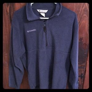 Men’s Columbia pullover fleece medium blue